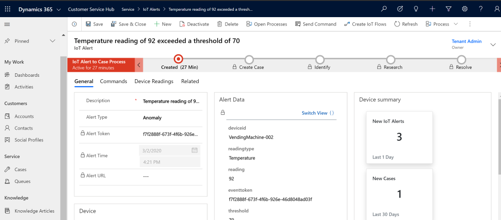 Dynamics 365 Customer Service Folyamatok